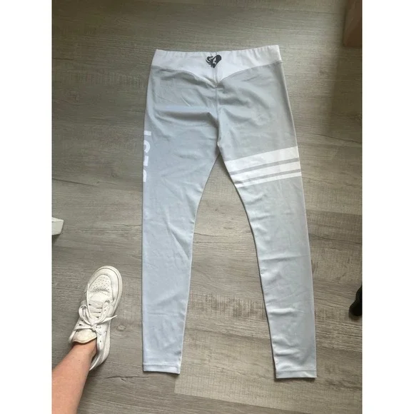 Like‎ new Women's best medium white gray Leggings - Picture 6 of 12